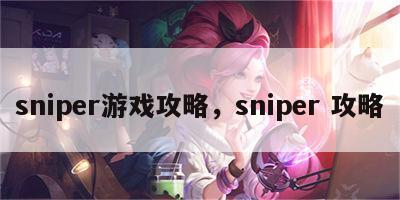 sniper游戏攻略，sniper 攻略