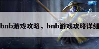 bnb游戏攻略，bnb游戏攻略详细