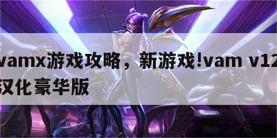 vamx游戏攻略，新游戏!vam v12汉化豪华版