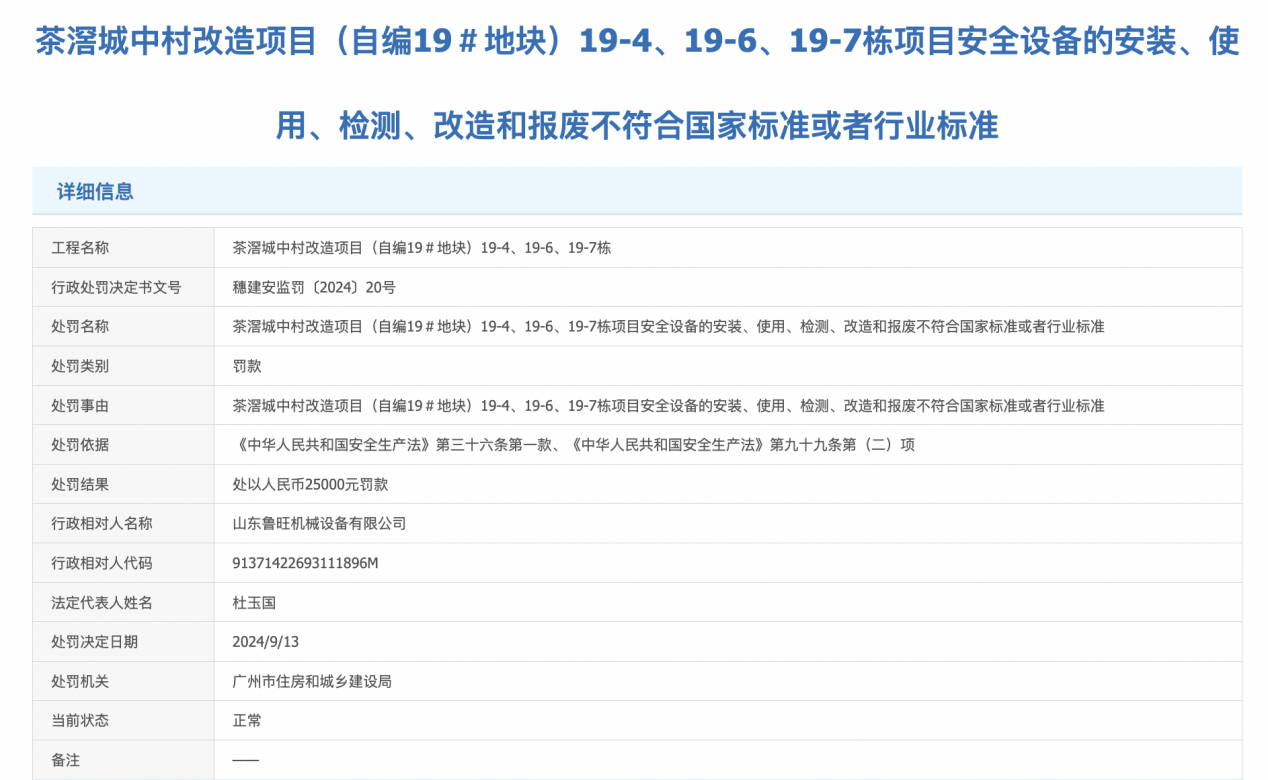 力诚榕诚湾上新，2年前房源逾百套待售、曾因施工安全问题获罚