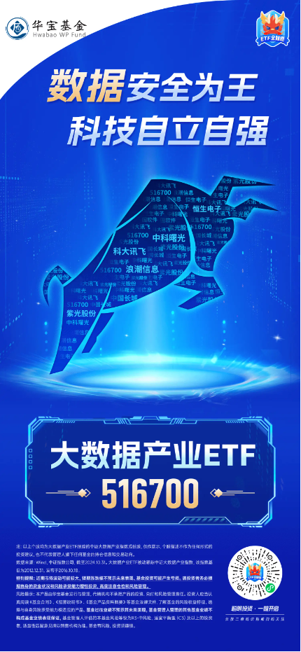 化债力度加码，泛信创板块持续活跃！大数据产业ETF（516700）连续三日吸金2912万元，标的本轮反弹69%